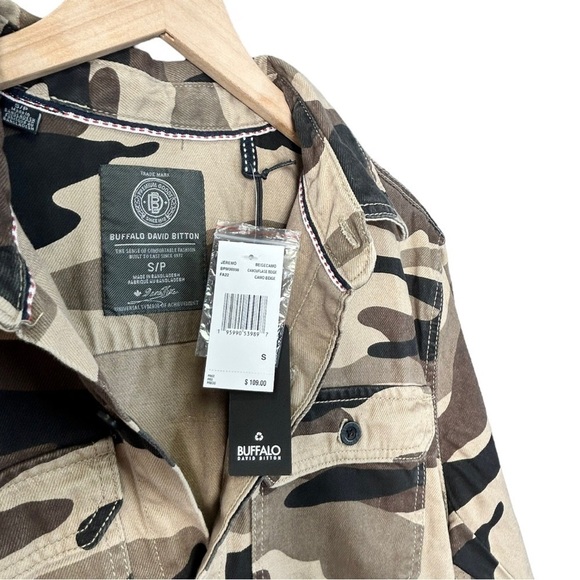 Buffalo David Bitton Jeremo Camo Button Down Long Sleeve Shirt Men's Small - Picture 15 of 15